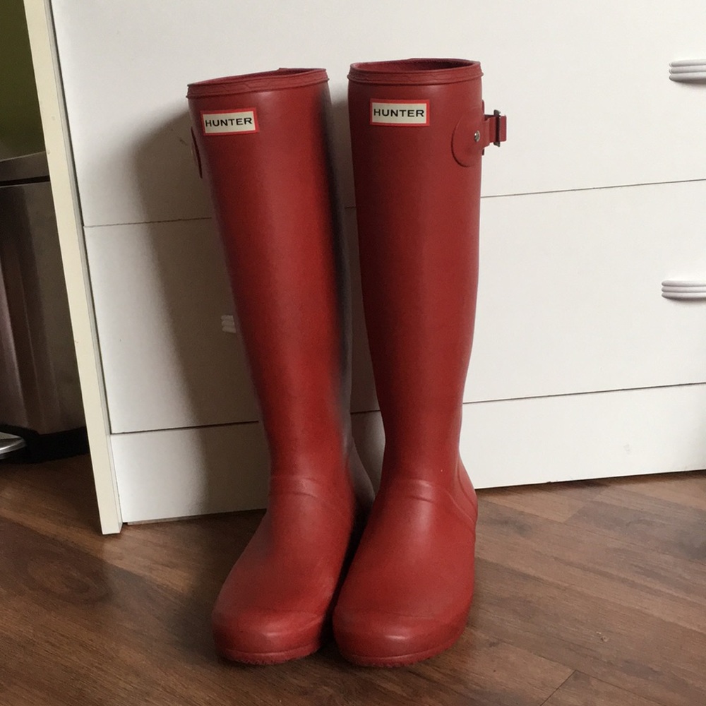 Tall Red Hunter Boots
